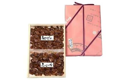 志ぐれ蛤・あさり志ぐれ 詰合 （角箱入）＋ あさり志ぐれ・椎茸昆布詰合 （曲物入） 009-0024