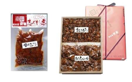 手むき蛤・手むきあさり志ぐれ 詰合 （角箱入）＋ 甘口 あさり志ぐれ（袋入） 009-0025