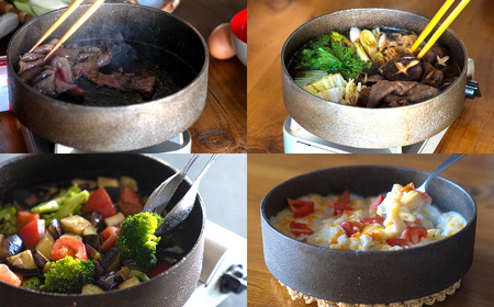 鋳物製 すき焼き鍋 寿喜鍋 (すきなべ) 鋳鉄 (お手入れ方法カード・化粧箱付) 1.7kg 最大容量 1.2L すき焼き すきやき鍋 なべ 鍋料理 調理器具 食器 キッチン用品 ギフト 贈り物 プレゼント 化粧箱 日本製