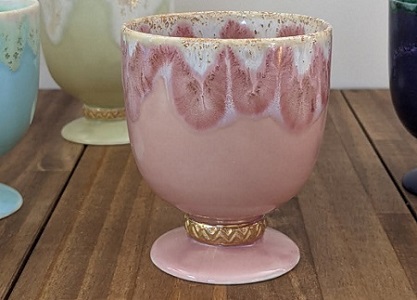NAOKO HATA CERAMICS　上品で金彩が美しいゴブレット　c_73