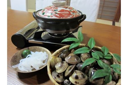 c_42 日の出 桑名産天然はまぐり鍋セット(出汁付)