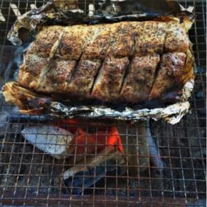 味付きバックリブ(ケイジャンスパイス)約400g×2p・追いスモーク(燻製)セット付