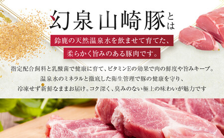 <鈴鹿さくらポーク>幻泉 山崎豚 焼き肉セット 1.5kg