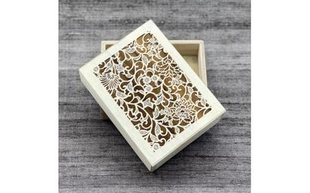 伊勢型紙文様の宝箱＜アラベスク＞収納　卓上整理