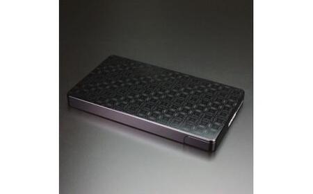 名刺ケース ジュラルミン削り出し ＜七宝＞BLACK