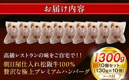 松阪牛100%ハンバーグ 10個セット