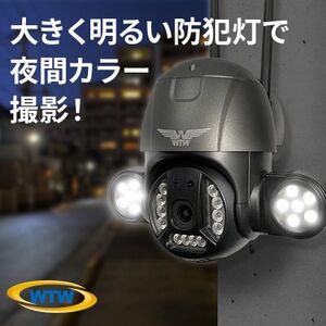 監視・防犯カメラ 屋外 家庭用 夜間フルカラー ゴマちゃん防犯灯  WTW-E1856GBX【1414039】