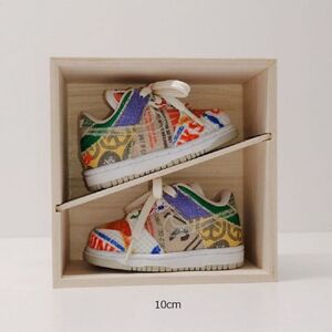 BABY BOX 専用スリーブ付き　スニーカー シューズボックス シューズケース 靴 靴箱 インテリア 天然木 木製 収納 ディスプレイ 子供用 ベビー ファーストシューズ