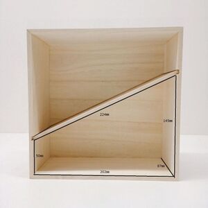 KIDS BOX 専用スリーブ付き　スニーカー シューズボックス シューズケース 靴 靴箱 インテリア 天然木 木製 収納 ディスプレイ 子供用 キッズ ファーストシューズ