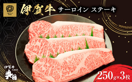 極撰伊賀牛サーロインステーキ3枚 11,400円