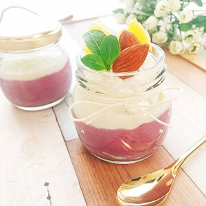 むらさき芋ババロア