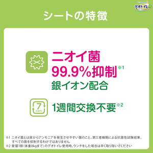 【定期便3回】 デオトイレ 消臭・抗菌 シート 20枚×4 ペットシーツ ペットシート トイレ 猫 猫用トイレ ペット 清潔 ユニ・チャーム 愛猫用 ペット用品 3ヶ月連続お届け
