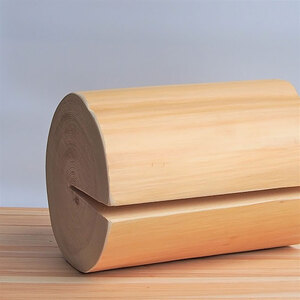 MORITO 森の丸太スツール<ヒノキ/磨き丸太仕上げ> オットマン 椅子