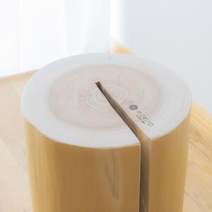 MORITO 森の丸太スツール<杉/磨き丸太仕上げ> オットマン 椅子