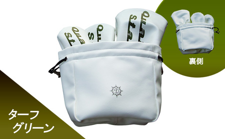 木の庄帆布×クアトロスタジオーニコラボ アイアンカバー　K-QSKHG-IR01M- BLACK