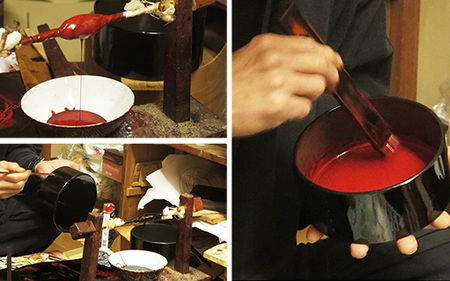 本漆刷毛塗り 丸型弁当箱《 尾鷲わっぱ 》 曲げわっぱ 漆器 ヒノキ 漆