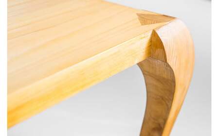 尾鷲ヒノキ製 猫足ローテーブル｜二人掛けソファにちょうどいいサイズ