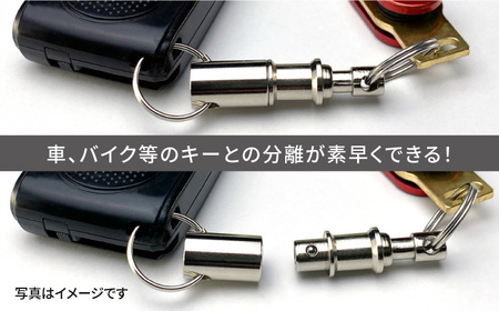 【ブラック】【ギルドデザイン】ジュラルミン 削り出しキーオーガナイザー（6色）亀山市/有限会社ギルドデザイン キーケース キーリング 日本製 [AMAA009-2]