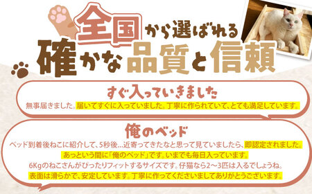 高級ヒノキ製 ねこプランター ワイドサイズ / ベッド 猫プランター グッズ ペット用品 ヒノキ 木製 頑丈 / 亀山市 / 中川木材株式会社[AMAI001]