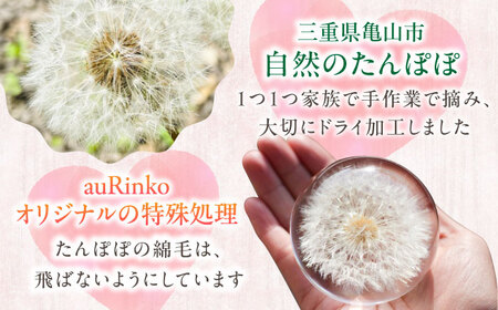 【pallo 65mm】たんぽぽハーバリウム / インテリア 雑貨 フラワー ナチュラル / 亀山市 / auRinko [AMBL001]