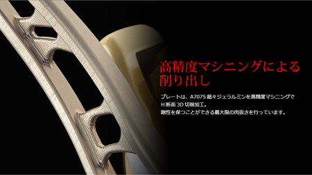 LIVRE リブレ BJ 102-110T(M8ダイワ/シマノ300番～ 右) （チタン×ブラック） F25N-410[AMBB116-2]