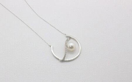 Q-64あこや真珠ペンダントネックレス