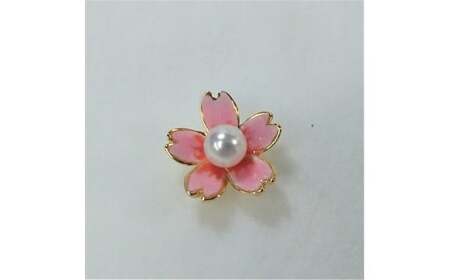 10-62伊勢志摩あこや本真珠ブローチピン(さくら)