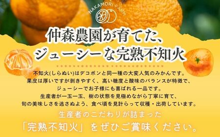不知火 仲森農園の完熟不知火 5kg【nkmr0003】