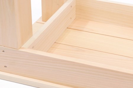 ひのき踏み台 滑り止め付き 玄関台の足場や、少し高い所のものを取る時にオススメ! 紀州産 総ひのき製 職人手作り【ymku0012】