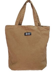 熊野番茶染めキャンバストートバッグ　茶色（銅媒染）【mrm0103】