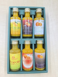 ギフトにぴったり！6種飲み比べ☆【みかんジュースミニ詰め合わせ】180ml(6本入り×2箱)化粧箱【kmkn0178】
