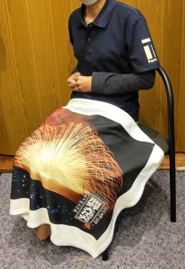 熊野大花火 フリースブランケット　三尺玉【mrm0127】