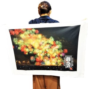 熊野大花火 フリースブランケット　彩色千輪【mrm0128】