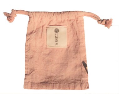 熊野桜染め　巾着