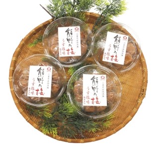 熊野乃梅「うす塩」小分け4パックセット【snby0020】