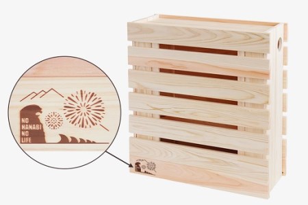 ルーター ケーブル ボックス Sサイズ 収納 / 紀州産 桧 神棚屋さんが作る 木製 2段収納 Wi-Fi コンセント【ymku0020】