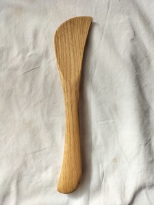 木べら　スパチュラ　右利き用　栗の木　ナチュラル【kumk0005】