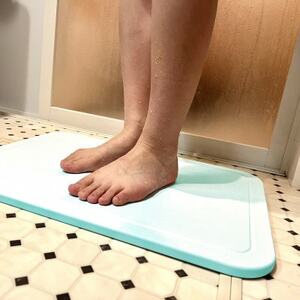 国産バスマット　湯上り美人　カラットさん　無地(プレーン)【1201373】