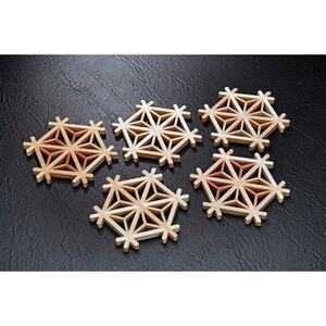 尾鷲産ヒノキの麻柄組子コースター【1201296】