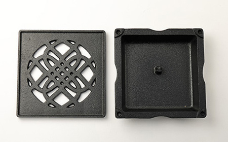 くわな鋳物の蚊やり器 花模様【1201599】