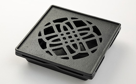 くわな鋳物の蚊やり器 花模様【1201599】