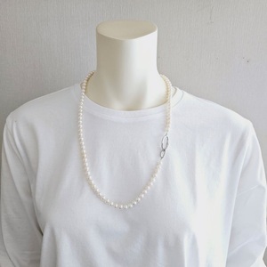 日常に寄り添うパール、60㎝ロングネックレス / 真珠 あこや ネックレス 伊勢 志摩 ６ミリ 6mm 6.5ミリ 6.5mm