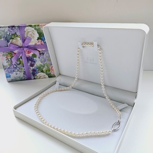 日常に寄り添うパール、60㎝ロングネックレス / 真珠 あこや ネックレス 伊勢 志摩 ６ミリ 6mm 6.5ミリ 6.5mm