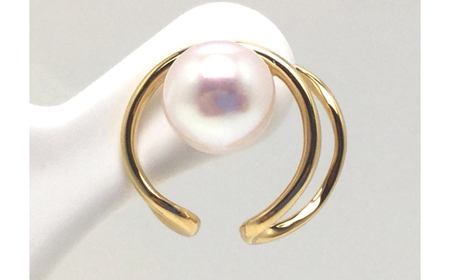 老舗の真珠専門店・アコヤ真珠イヤーカフ K10YG 6.5～7.0ミリ / 伊勢志摩 伊勢 志摩 英虞湾 真珠 パール アコヤ貝 アクセサリー イヤーカフ 冠婚葬祭 慶事 弔事 結婚式 入学式 卒業式 ギフト カジュアル 誕生石 ジュエリー 記念日 真珠