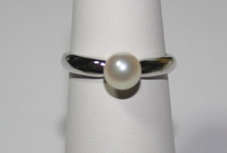 真珠 6.5 ~ 7 mm パール リング 指輪 シルバー