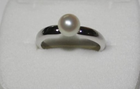 真珠 6.5 ~ 7 mm パール リング 指輪 シルバー