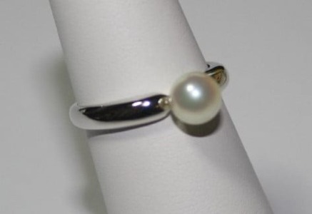 真珠 6.5 ~ 7 mm パール リング 指輪 シルバー