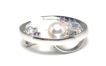 老舗の真珠専門店・アコヤ真珠ブローチ SV925(銀色) 8.0～8.5ミリ / 伊勢志摩 伊勢 志摩 英虞湾 真珠 パール アコヤ貝 アクセサリー ブローチ 冠婚葬祭 慶事 結婚式 入学式 卒業式 ギフト フォーマル プレゼント 誕生石 ジュエリー 記念日