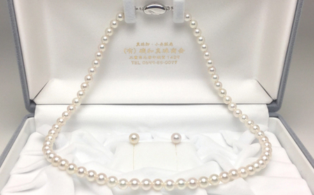 老舗の真珠専門店・高品質アコヤ真珠ネックレス・ イヤリング セット5.5～6.0ミリ / 伊勢志摩 志摩 三重県 真珠 パール あこや アクセサリーネックレス イヤリング ピアス セット ジュエリー アコヤ貝 冠婚葬祭 結婚式 葬式 フォーマル