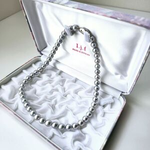 真珠 アクセサリー ネックレス 8mm 8.5mm アコヤ真珠 パール あこや 日常使い 普段使い カジュアル 冠婚葬祭 慶事 贈答 お祝い クリスマス / 白の次に欲しくなる、シルバーグレーのネックレス